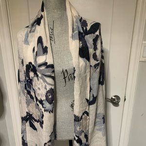 Floral print oversized scsarf